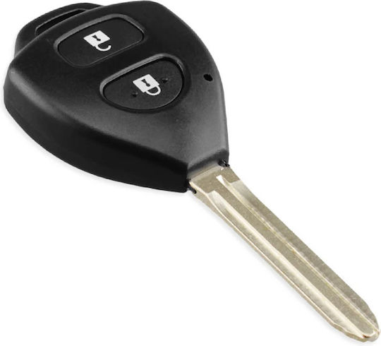 Car Key Shell with Blade with 2 Buttons for Toyota