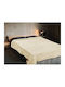 Leopard Velvet Blanket Super King 220x240cm Light Beige