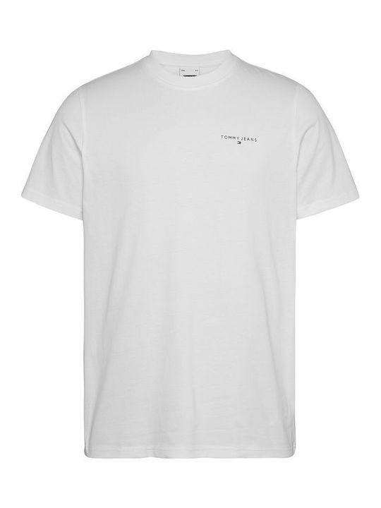 Tommy Hilfiger Ανδρικό T-shirt Κοντομάνικο Λευκο