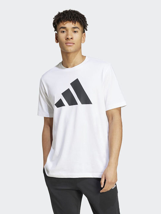 Adidas T-shirt Bărbătesc cu Mânecă Scurtă Alb