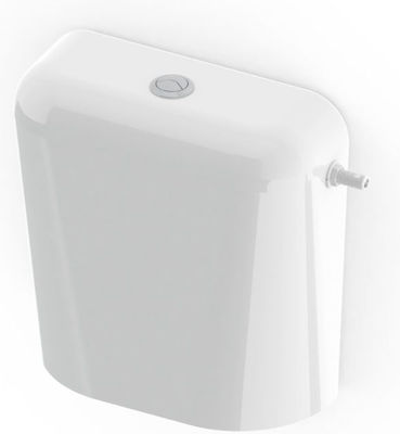 Nikiplast Classic Montat pe perete Plastic Rezervor de toaletă Rectangular Presiune scăzută Alb