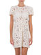 Milla Γυναικείο Κοντό Φόρεμα Παραλίας Λευκό