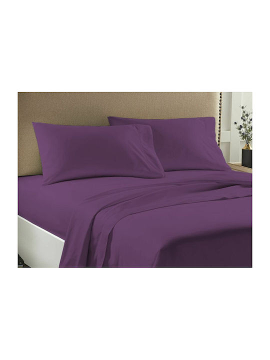 Duvet Cover Queen 220x240 Economy Purple