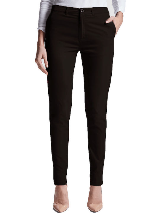 Women's Fabric Trousers Black