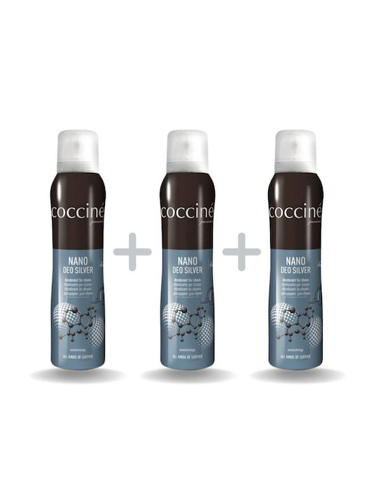 Zes-20 Set 3x Shoe Deodorant Nano Deo Silver Coccine 150ml