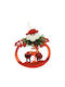 Hanging Bell Ornament Red 20x15cm