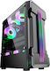 ProGaming Gaming Zerg Midi Tower Κουτί Υπολογιστή με Πλαϊνό Παράθυρο και ARGB Φωτισμό Μαύρο