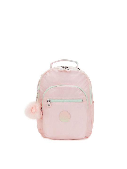 Kipling Seoul School Bag Backpack Junior High-High School in Pink color 14lt