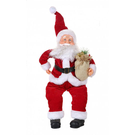 Plüsch Dekorativer Weihnachtsmann Rot 55x23cm