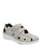 Larena Leather Women's Flat Sandals Anatomic in Gray Color