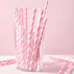 BWB Straws Paper Pink