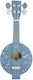 Label Label Holz Banjo Blau