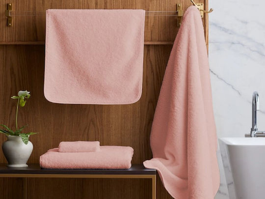 Bath Towel Set 3pcs Pink Weight 420gr/m²