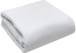 Ideato Super Double Hotel Pique Blanket White 230x265cm