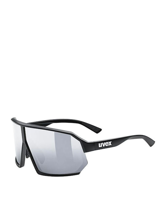 Uvex Sportstyle Unisex Sunglasses with Black Plastic Frame and Silver Mirror Lens S5330582016