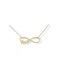 Necklace Infinity from Gold Plated Steel