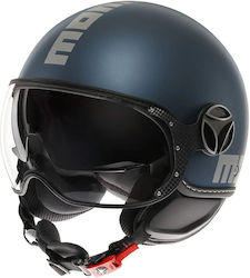 Momo Fgtr Evo Jet ECE 22.06 Mono Matt Avio/Silver