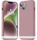 Techsuit Umschlag Rückseite Silikon Rosa (Huawei Nova 11 / 12s)