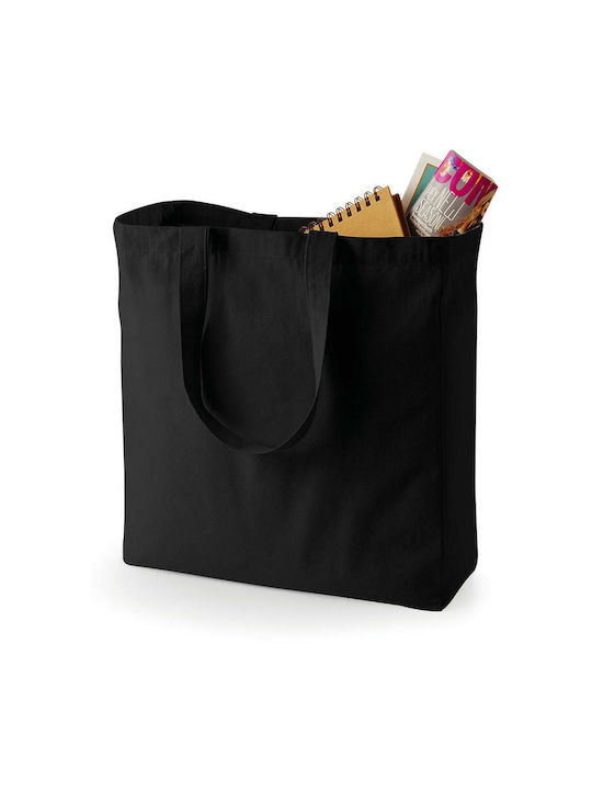 Cotton Bag with Durable Fabric | Canvas Classic Shopper | QD23 Black