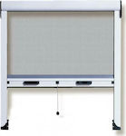 Vertical Movement Screen for window up to 80cm width and 155cm height WHITE, can be cut to size