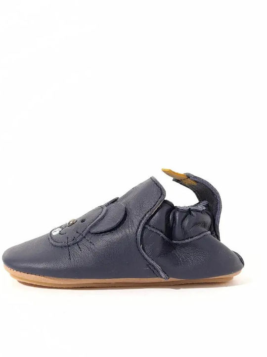 Bopy Petits Pieds Kuschelschuh Maus Blau