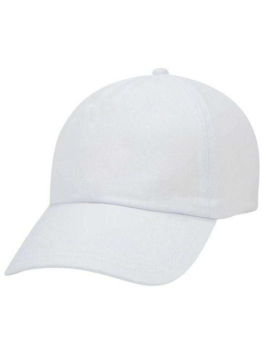 BLANK, Adult Baseball Cap White 5-panel (POLYESTER, ADULT, UNISEX, ONE SIZE)