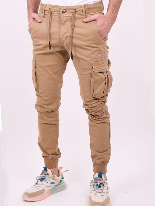 Cargohose beige Beige Stoff Beige