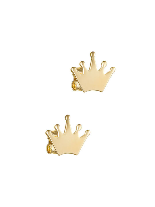 Earring Gold 14K Crown