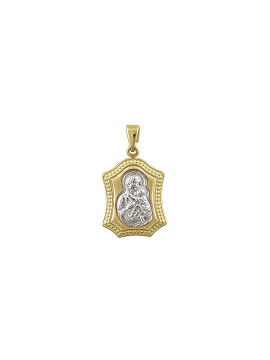 Yellow and white gold 9K amulet (FY000152)*