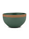 Nava Salatieră Ceramică Verde 14x14x7.5cm 1buc