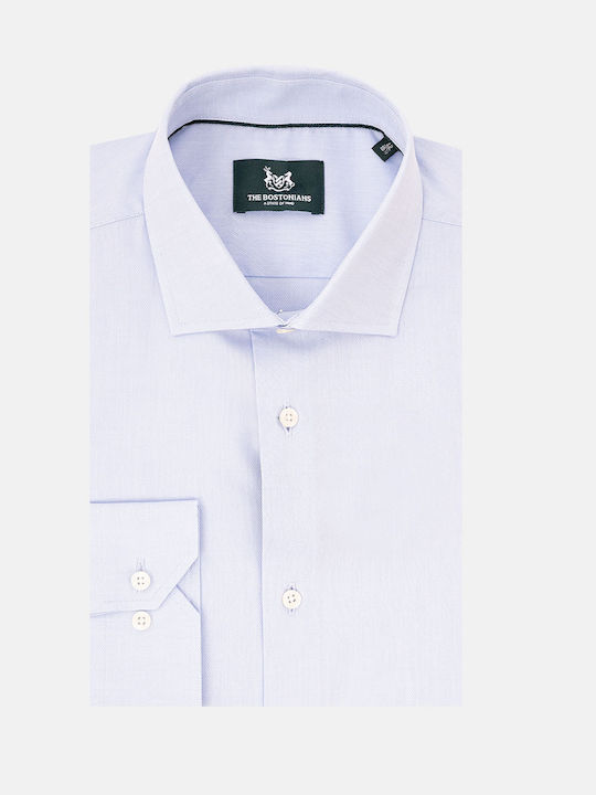 The Bostonians Men's Shirt Long Sleeve Cotton SkyBlue