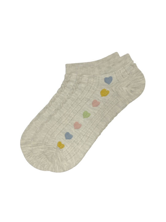 WAPAI Women's White Socks - 51019-2