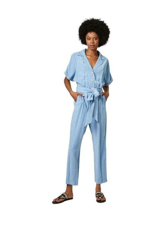 Women's one-piece jumpsuit with silk waistband BSB - SIEF