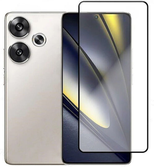 3D Gehärtetes Glas Schwarz (Xiaomi Poco F6)