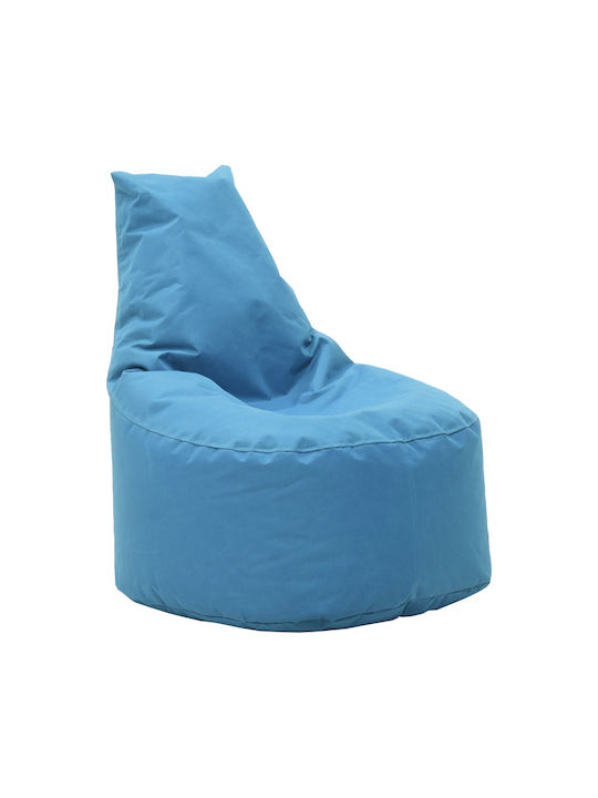 Waterproof Bean Bag Chair Poof Light Blue 65x65x40cm