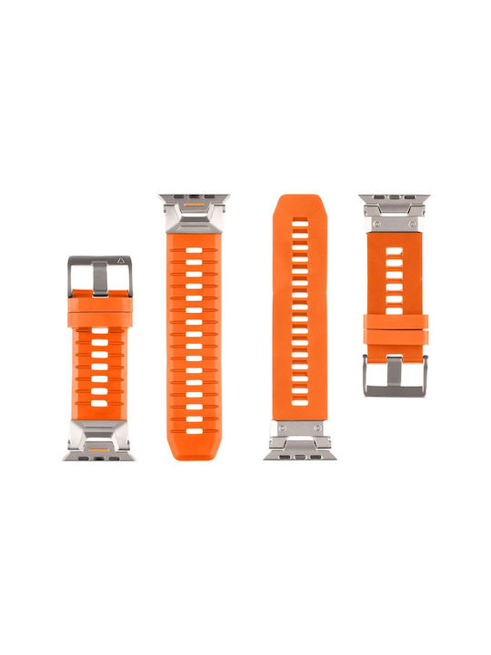 Tactical Strap Stainless Steel Orange (Apple Watch)