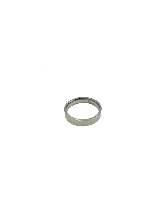 Stainless Steel Silver Veraki Ring 5mm 1 piece