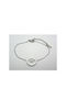 Stainless Steel Bracelet Silver Evil Eye 15cm 1pc