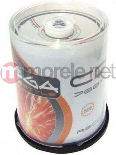 Omega Εγγράψιμα CD-R 52x Cake Box 100τμχ