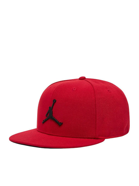 Jumpman Pro Cap Jockey με Ίσιο Γείσο Κόκκινο