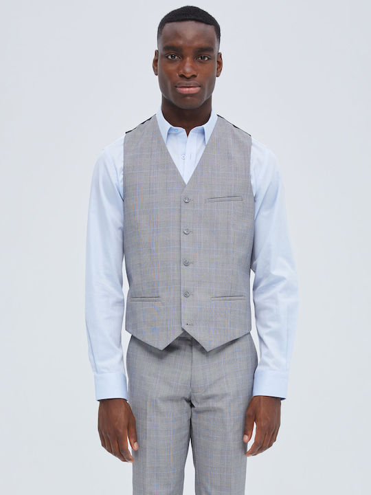 Aristoteli Bitsiani Men's Vest Slim Fit Grey