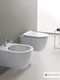Scarabeo Wandhängende Toilette Beige