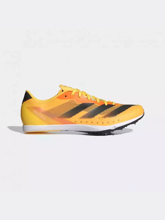 Adidas Distancestar Sport Shoes Spikes Yellow