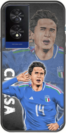 Euro 2024 Federico Chiesa Tcl 40 Nxtpaper 4g Black Tpu Black Silicone