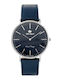 G.Rossi Damen Uhr mit Marineblau Lederarmband