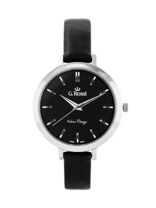 G.Rossi Watch with Black Leather Strap