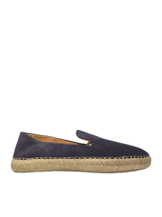 Stoff Herren Espadrilles in Blau Farbe