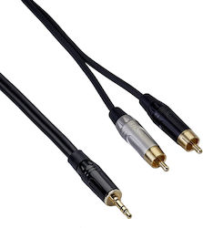 Bespeco 3,5mm Stecker-2x RCA-Stecker 5m RKYMSR500