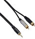 Bespeco Кабел За Звук 3,5 мм Мъжки - 2x RCA Мъжки Черен 5м RKYMSR500