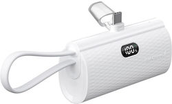 Forcell F-Energy Power Plug F5K3 Type C 5000mAh 20W Λευκό